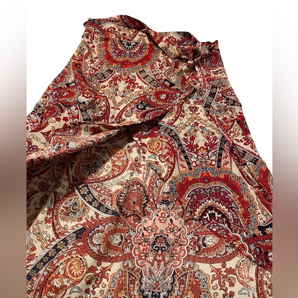 SHEIN Paisley Wrap Skirt - Picture 3 of 6